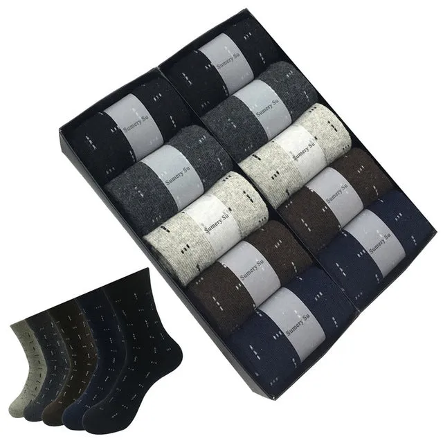 10 pairs Lot Winter Casual Wool Socks Cashmere Breathable Socks for Men