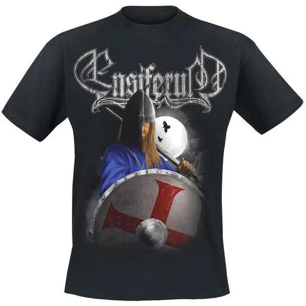 14 kinds Finland Ensiferum Rocker Skull knight Rock Brand clothing folk Viking metal camisetas Streetwear illustration tee