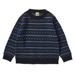 4224-Lambswool Sweater-Dark Navy