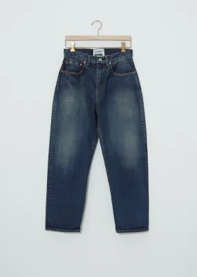 5-Pocket Indigo Denim Jeans