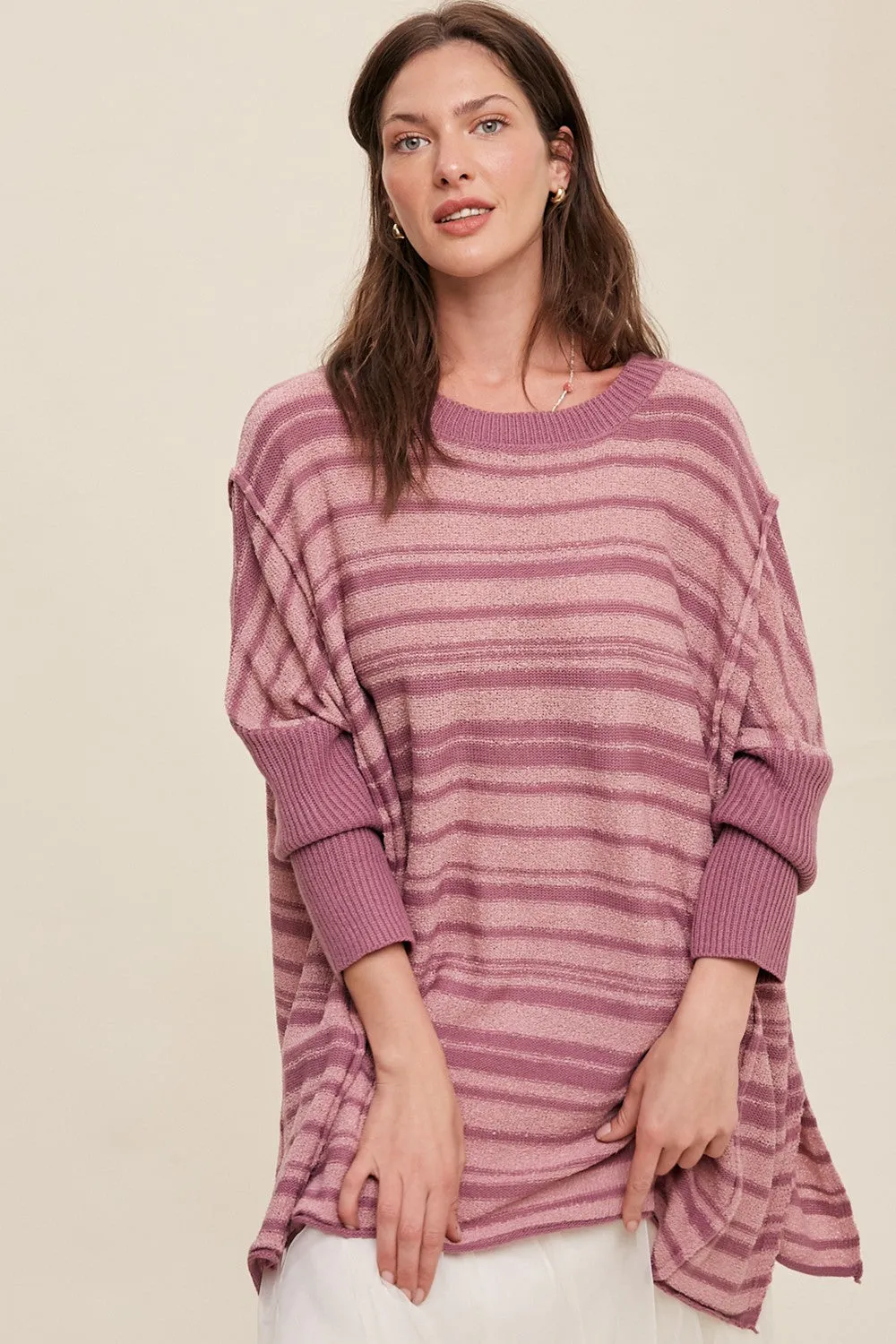 'A Little Chill' Sweater - Plum