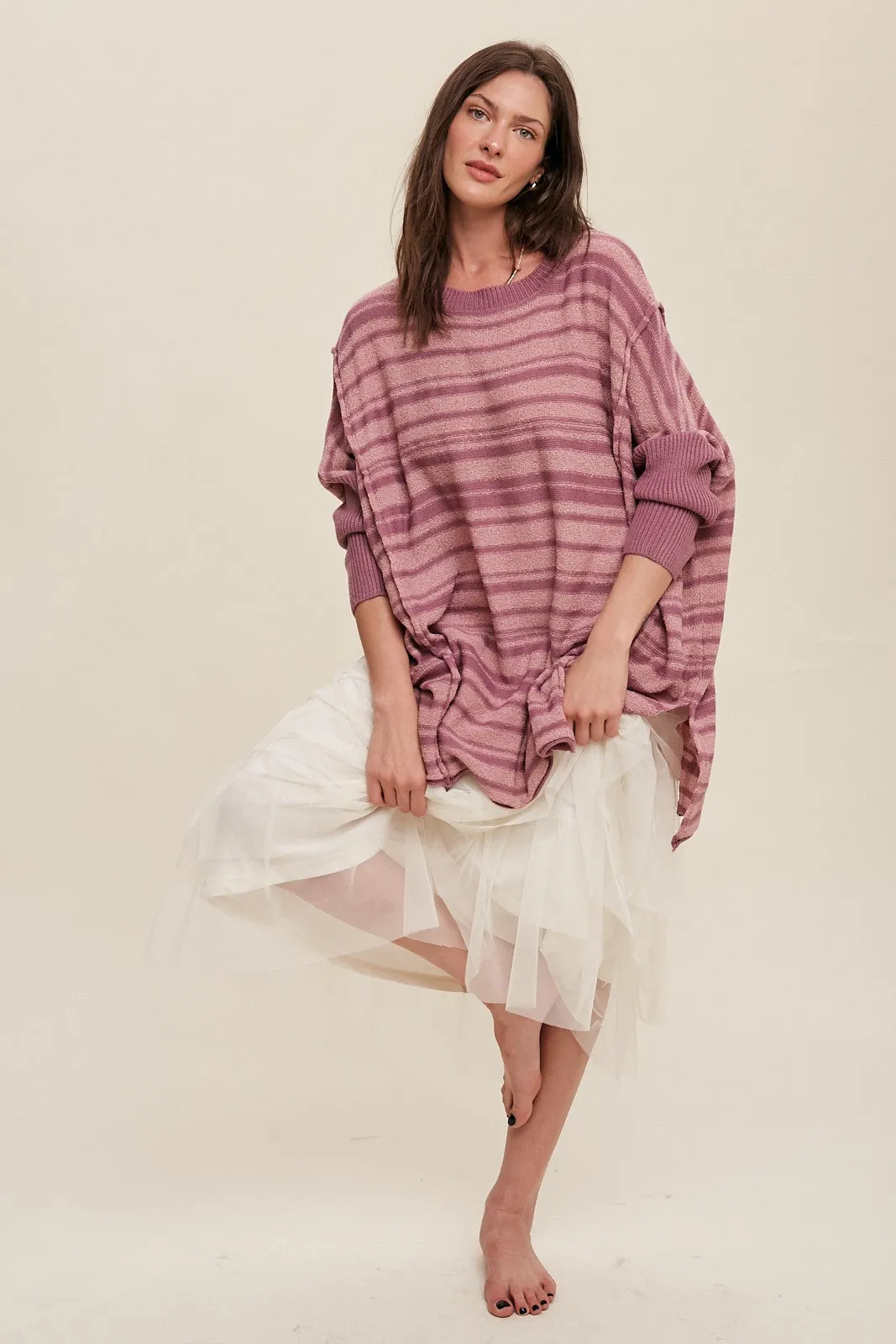 'A Little Chill' Sweater - Plum