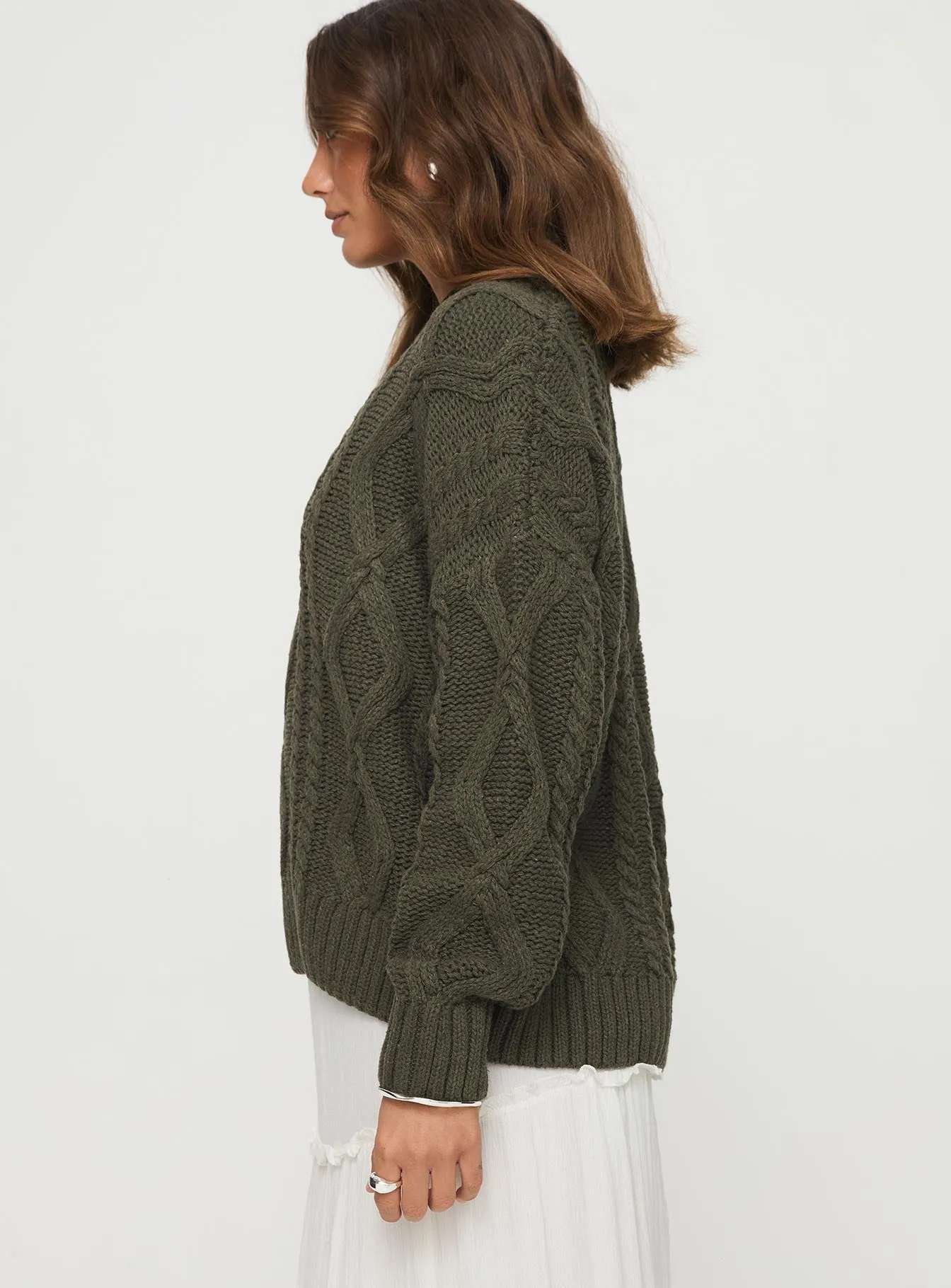 Anaya Oversized Sweater Olive