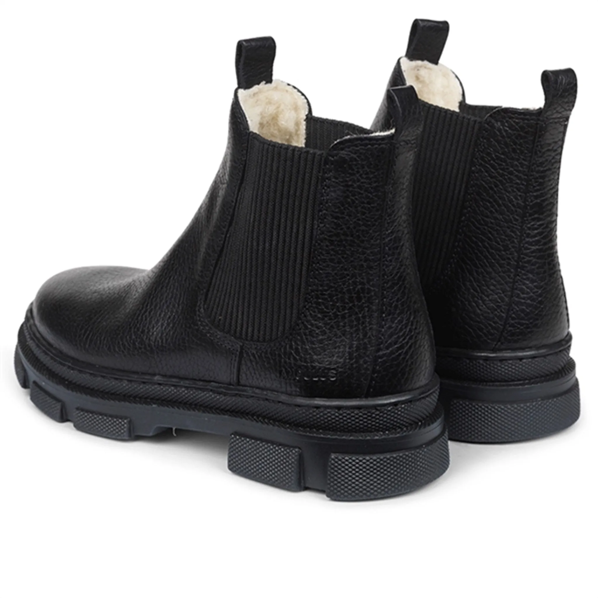 Angulus Boots w Elastic and Wool Lining Black/Black