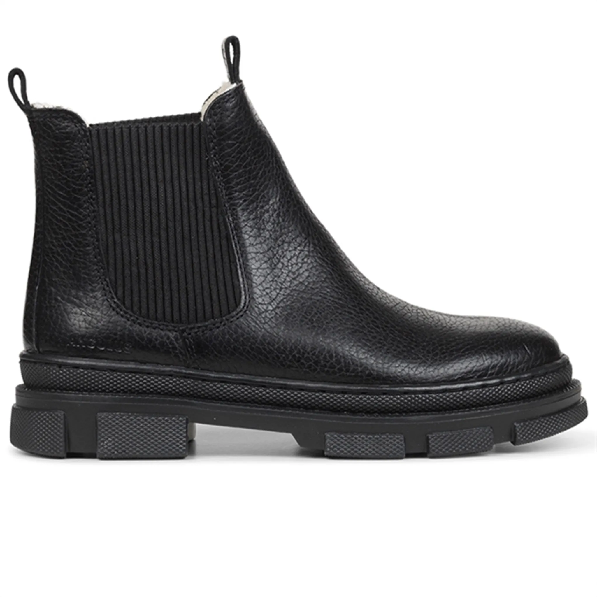 Angulus Boots w Elastic and Wool Lining Black/Black