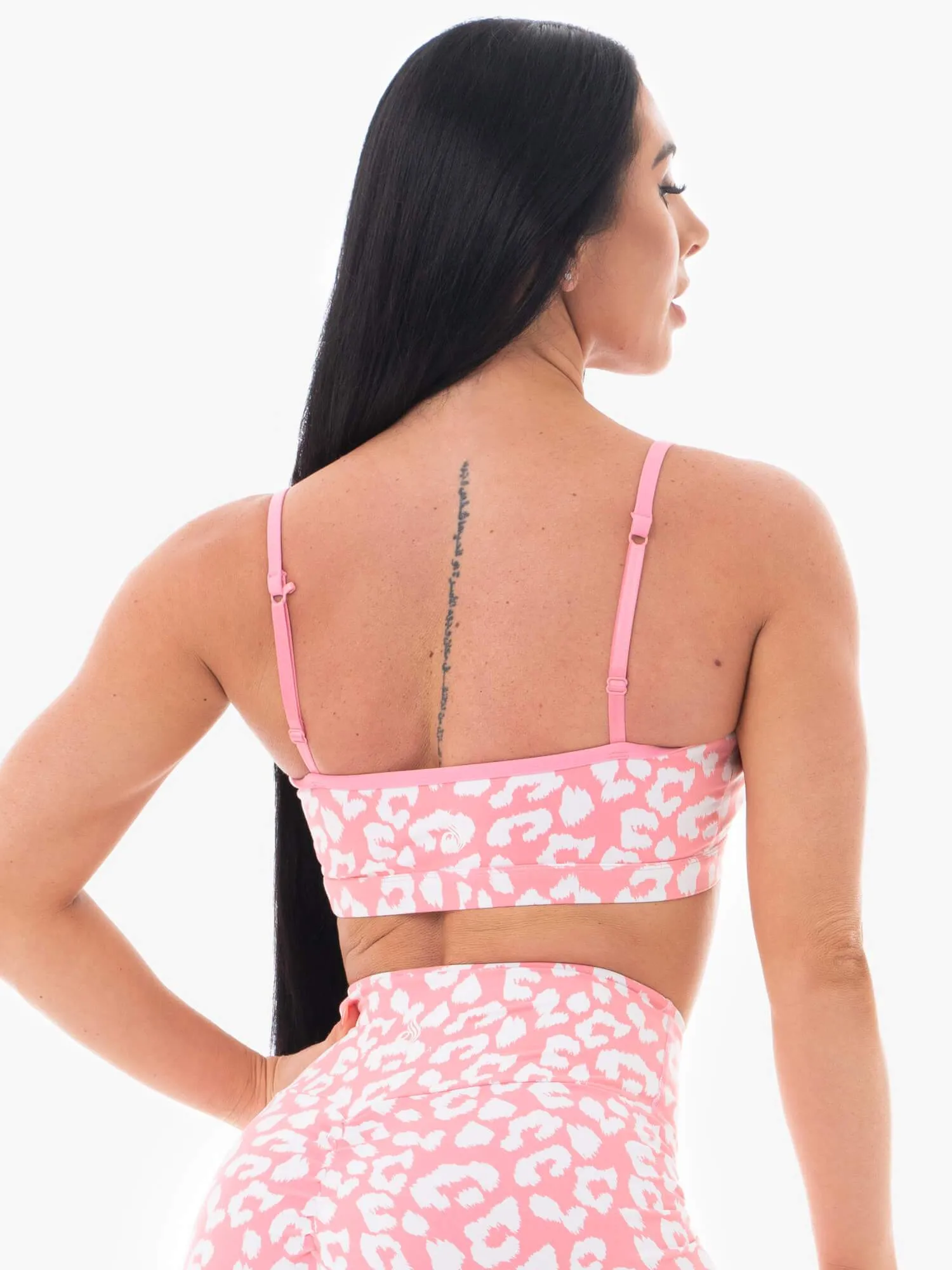 Animal Sports Bra - Pink Leopard