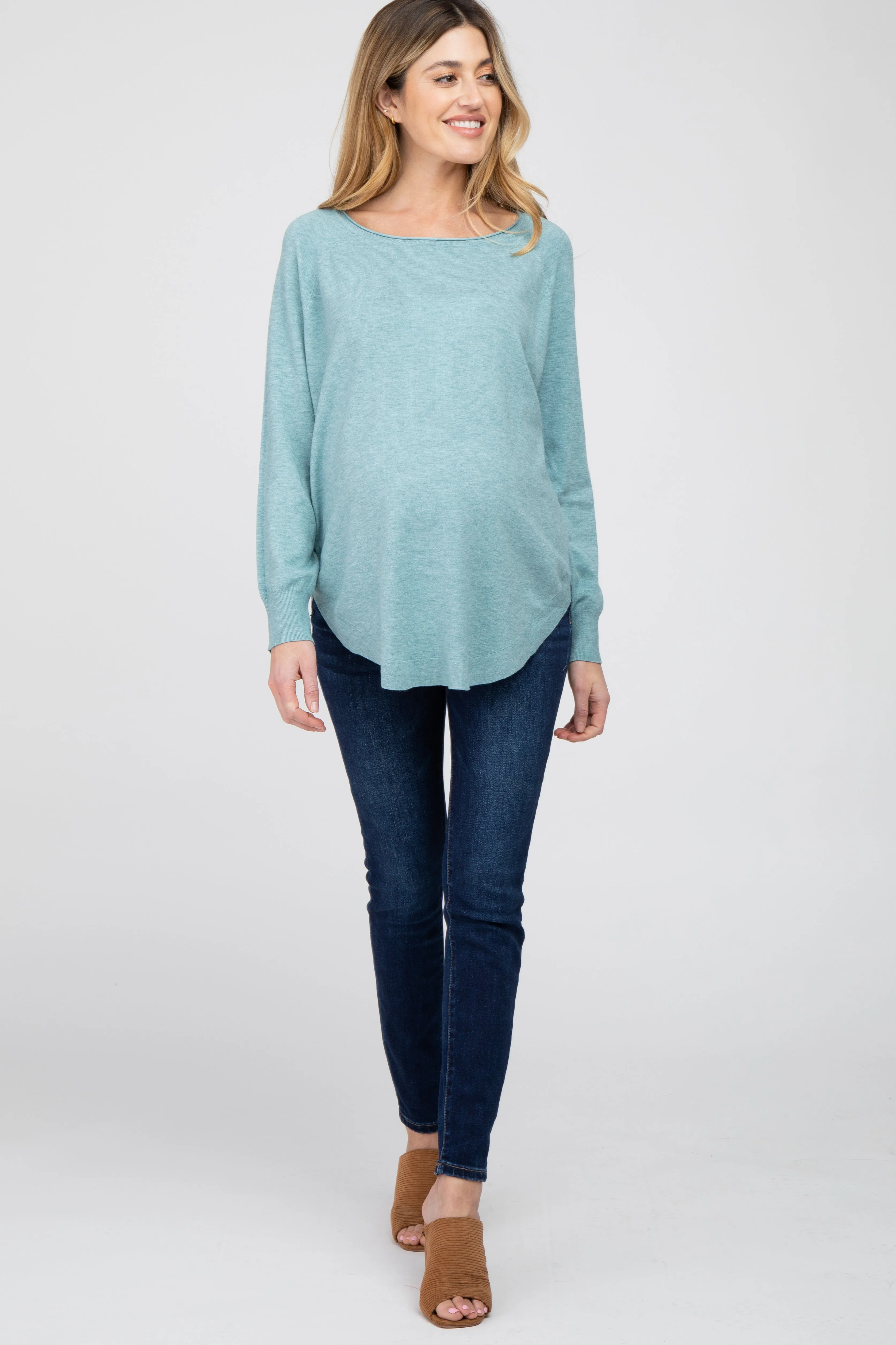 Aqua Soft Maternity Sweater