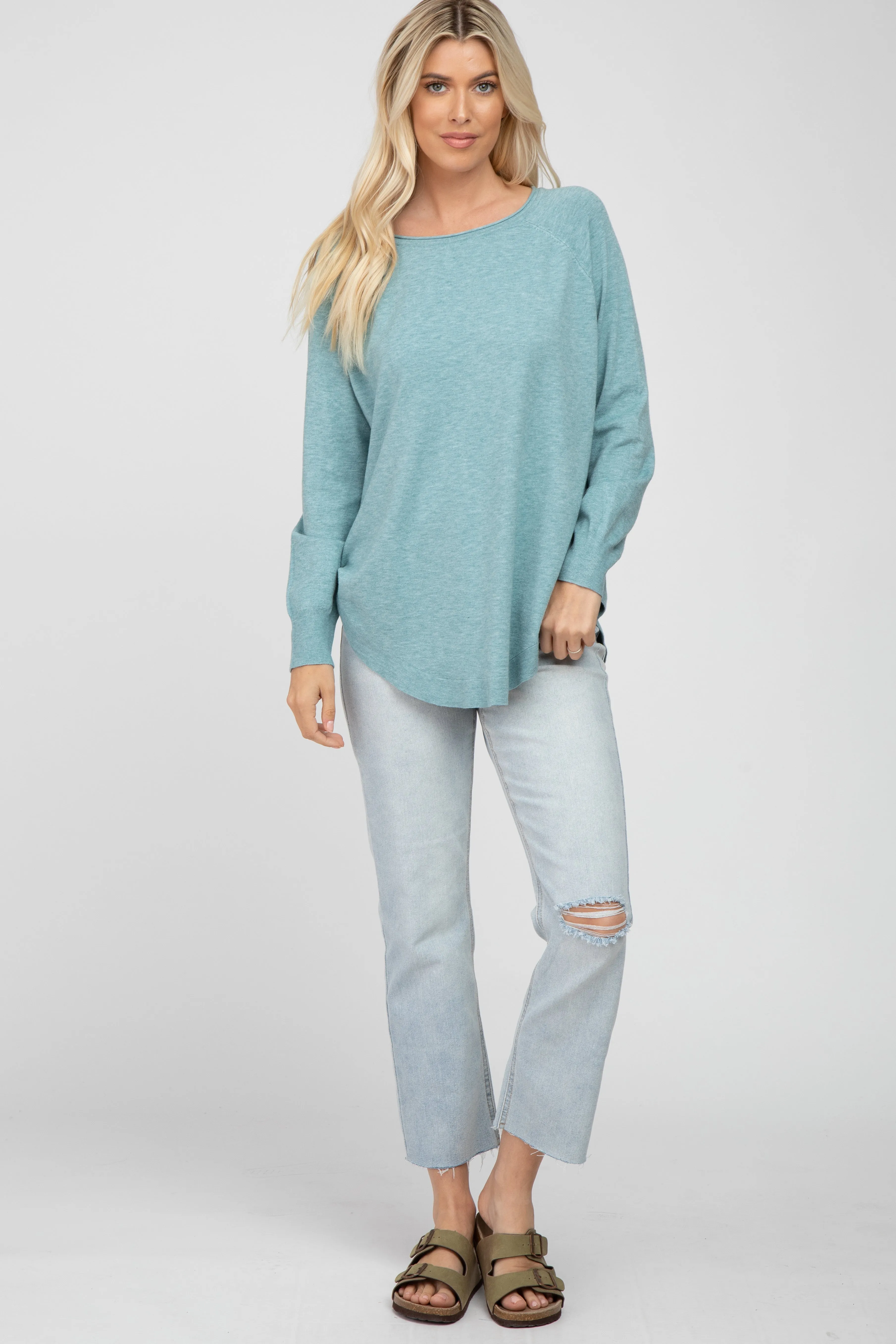 Aqua Soft Maternity Sweater