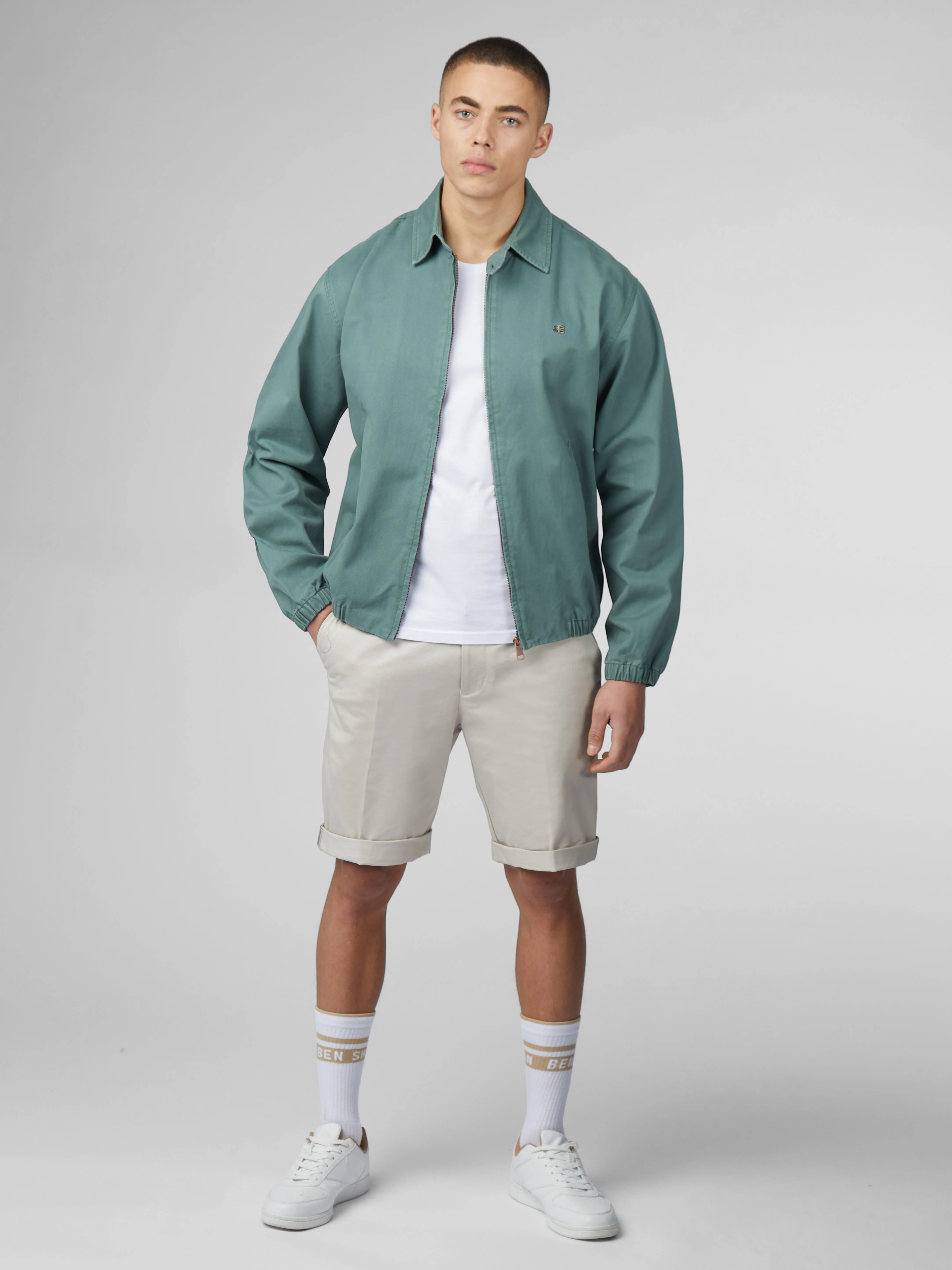 B by Ben Sherman Sports Blouson Jacket - Sage