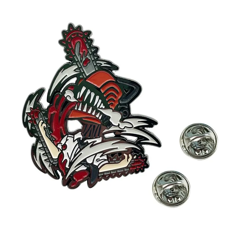 Best ChainSaw Man Enamel Pins Cool Anime Brooches Pins Clothing Badges Fashion Jewelry Accessories