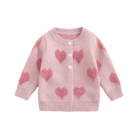 BIG HEARTS Knitted Cardigan