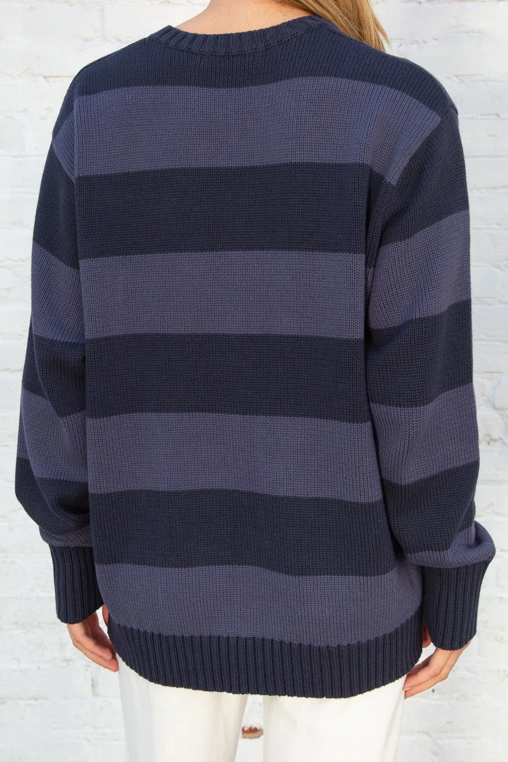 Brianna Cotton Thick Stripe Sweater