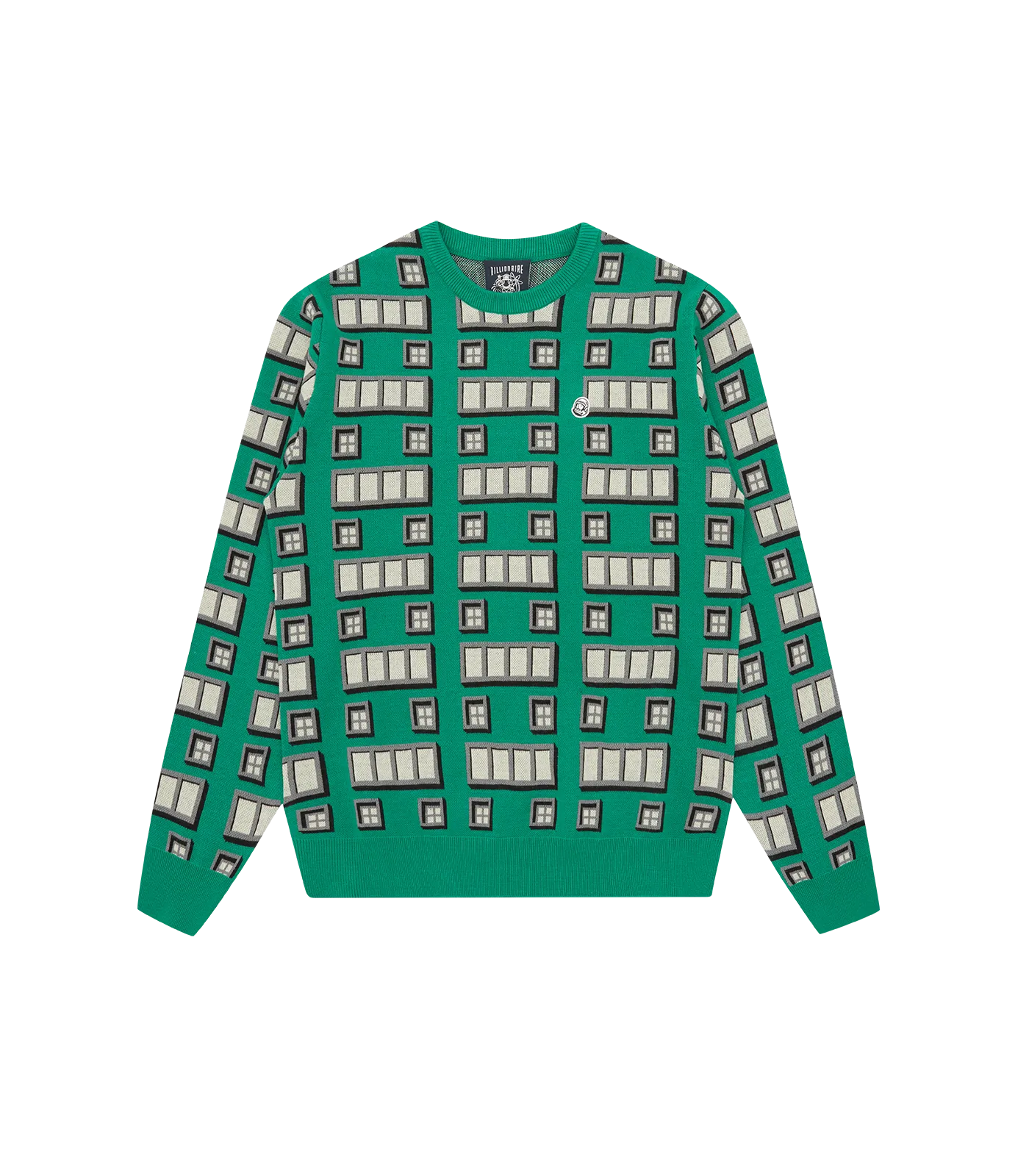 BRICK KNITTED JUMPER - GREEN