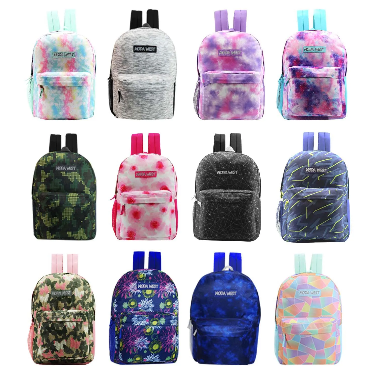 Bulk Case of 12 Backpacks and 12 Winter Item Sets - Wholesale Care Package - Emergencies, Homeless, Charity