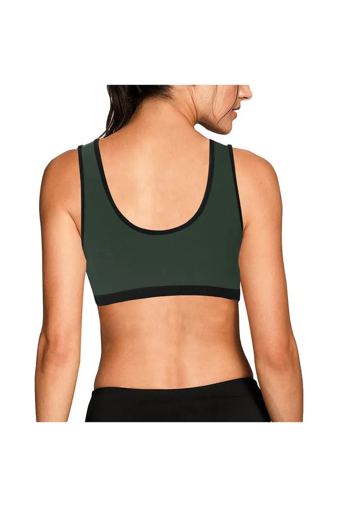 Camouflage Green Sports Bra