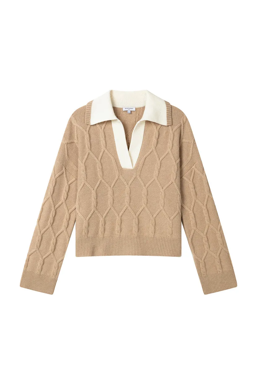 Canyon Cashmere Blend Sweater - Camel