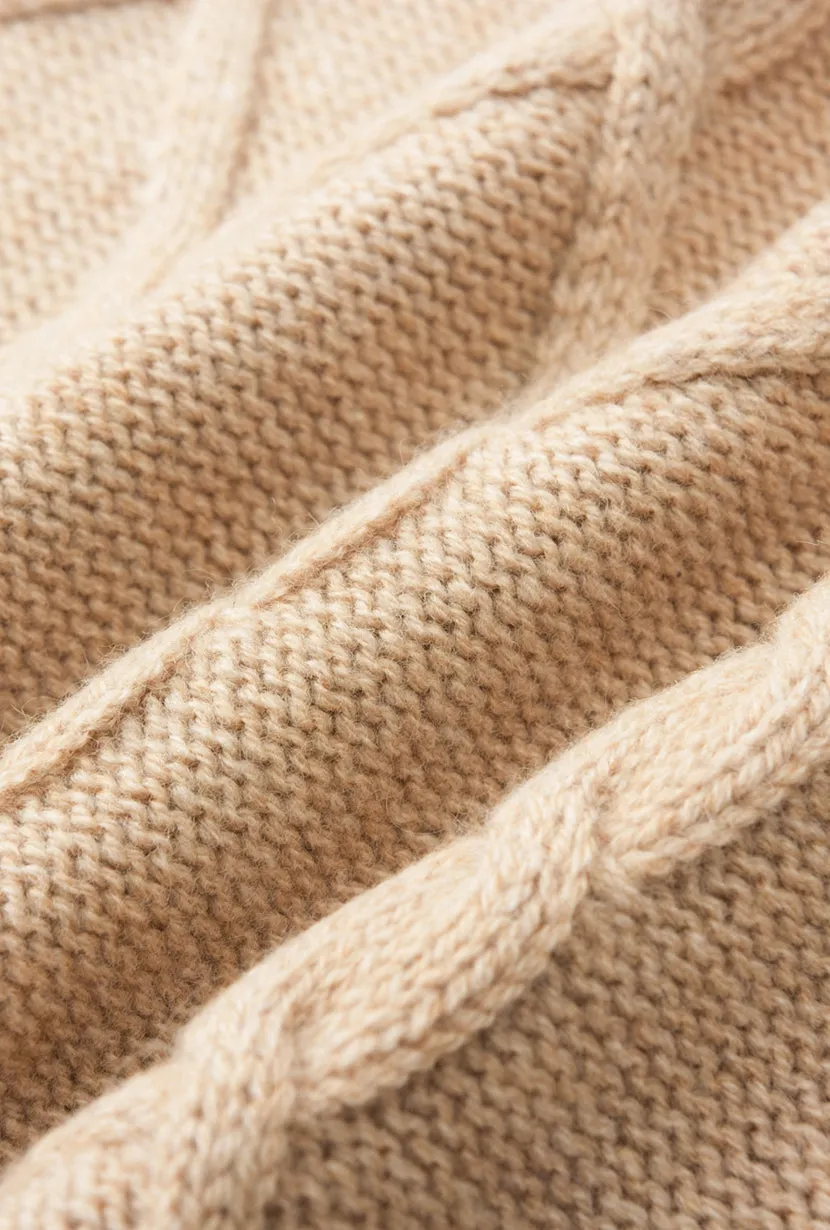 Canyon Cashmere Blend Sweater - Camel