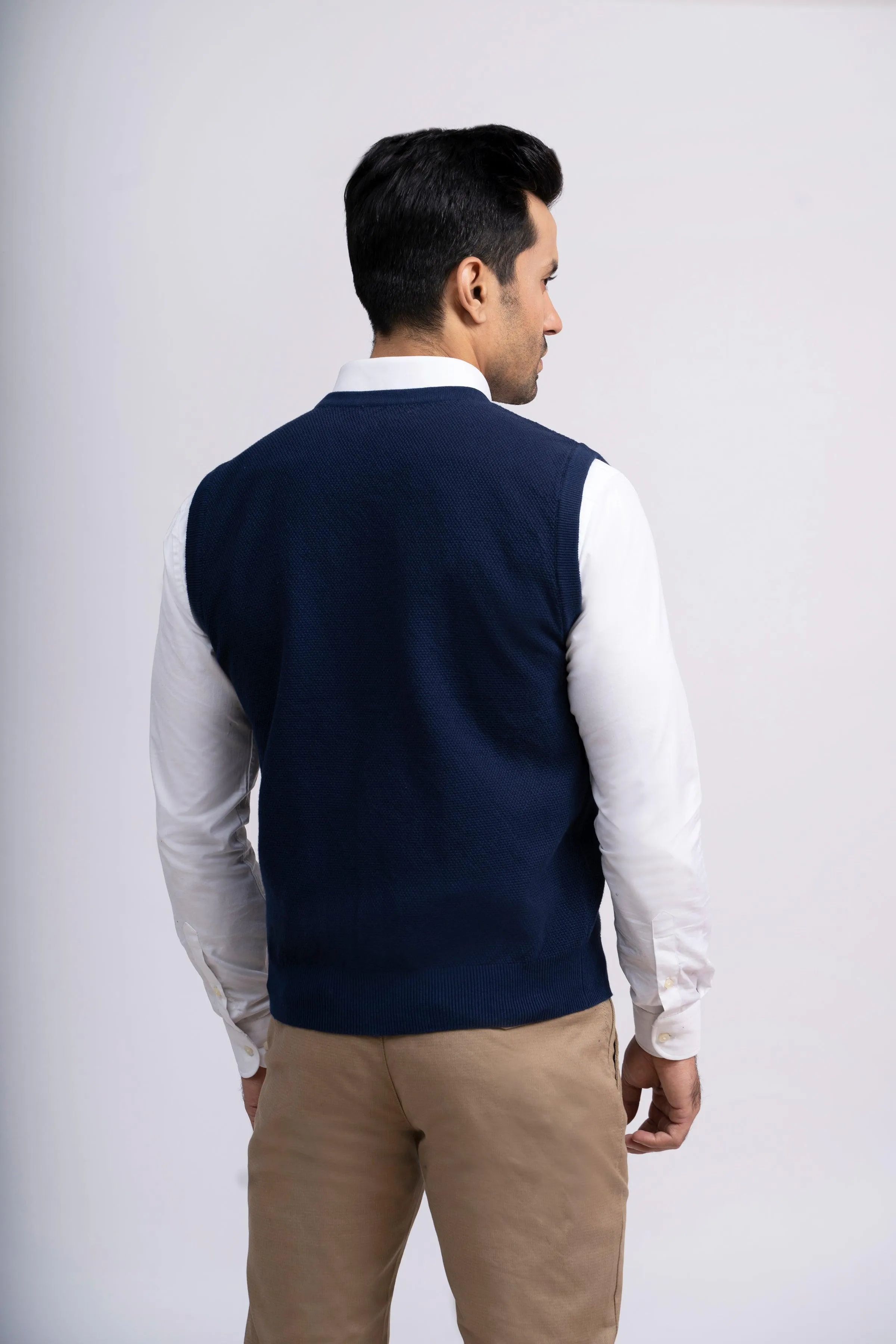 CARDIGAN SWEATER S/L NAVY