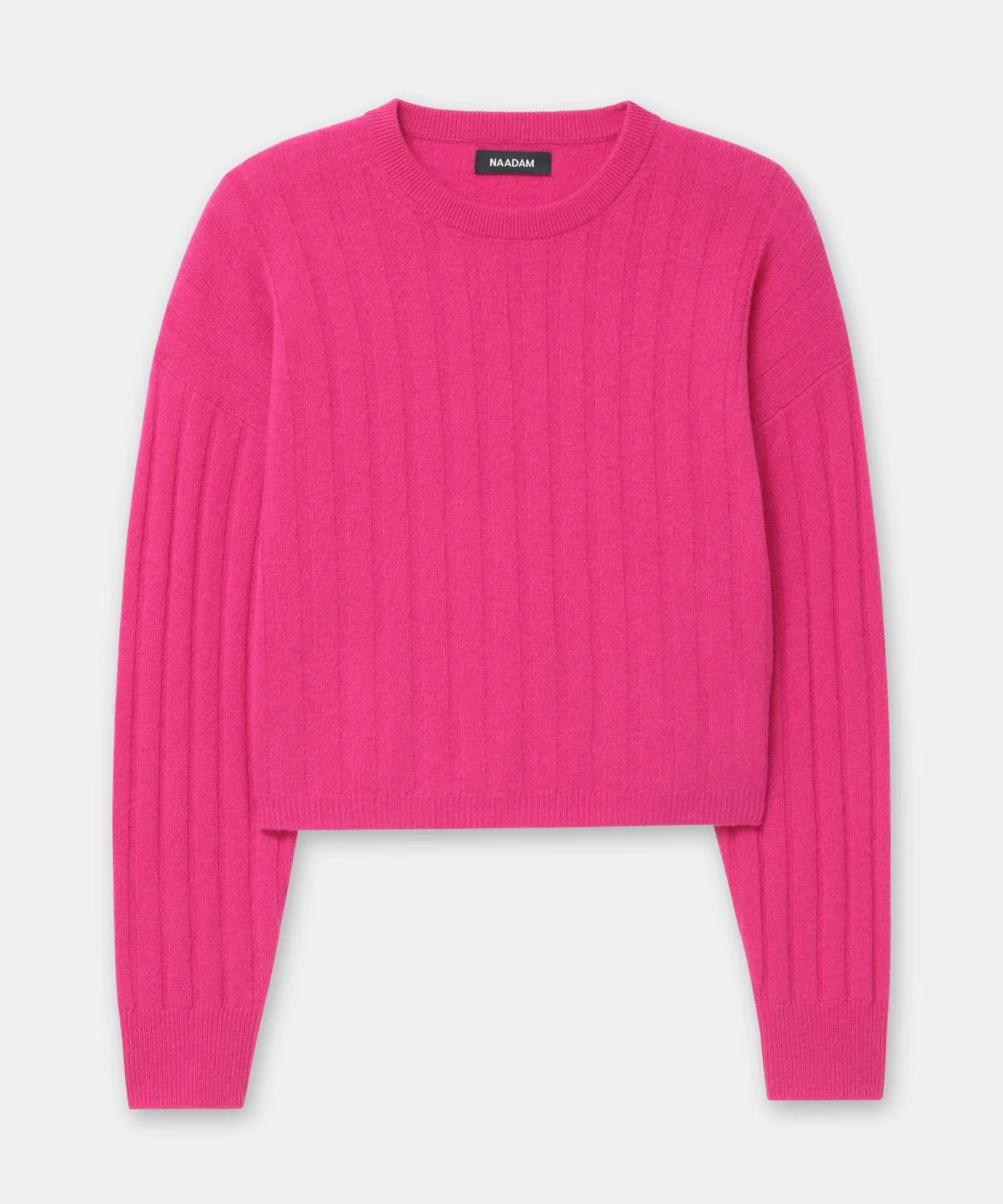 Cashmere Ribbed Cropped Sweater