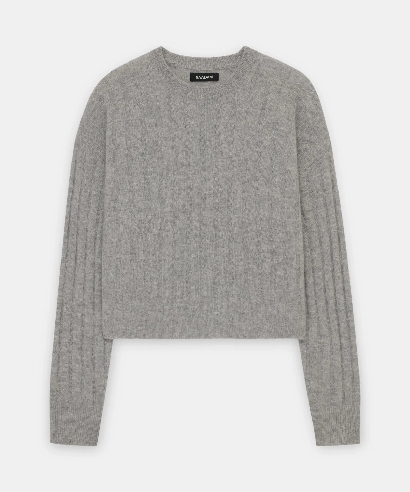 Cashmere Ribbed Cropped Sweater