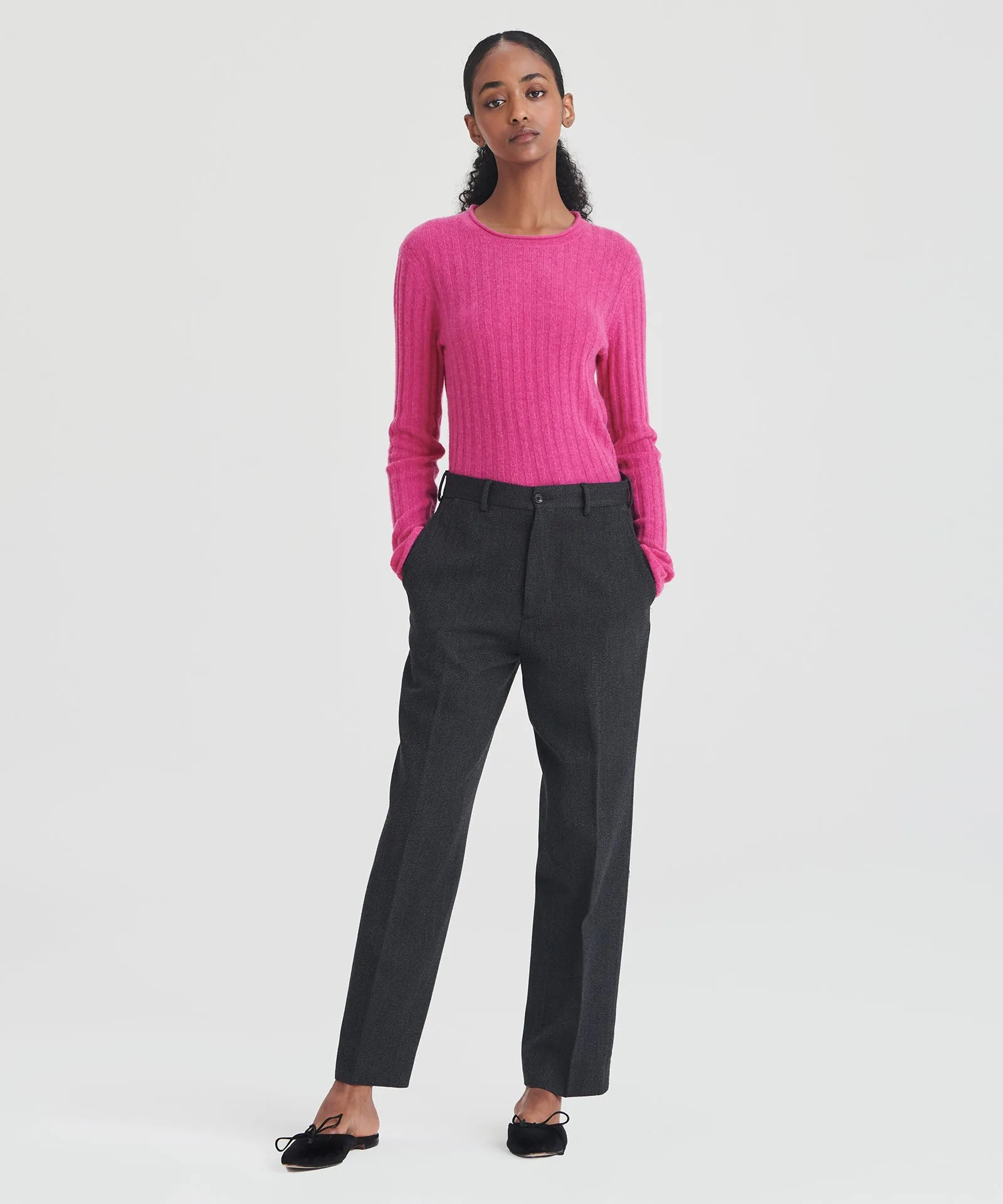 Cashmere Ribbed Sweater