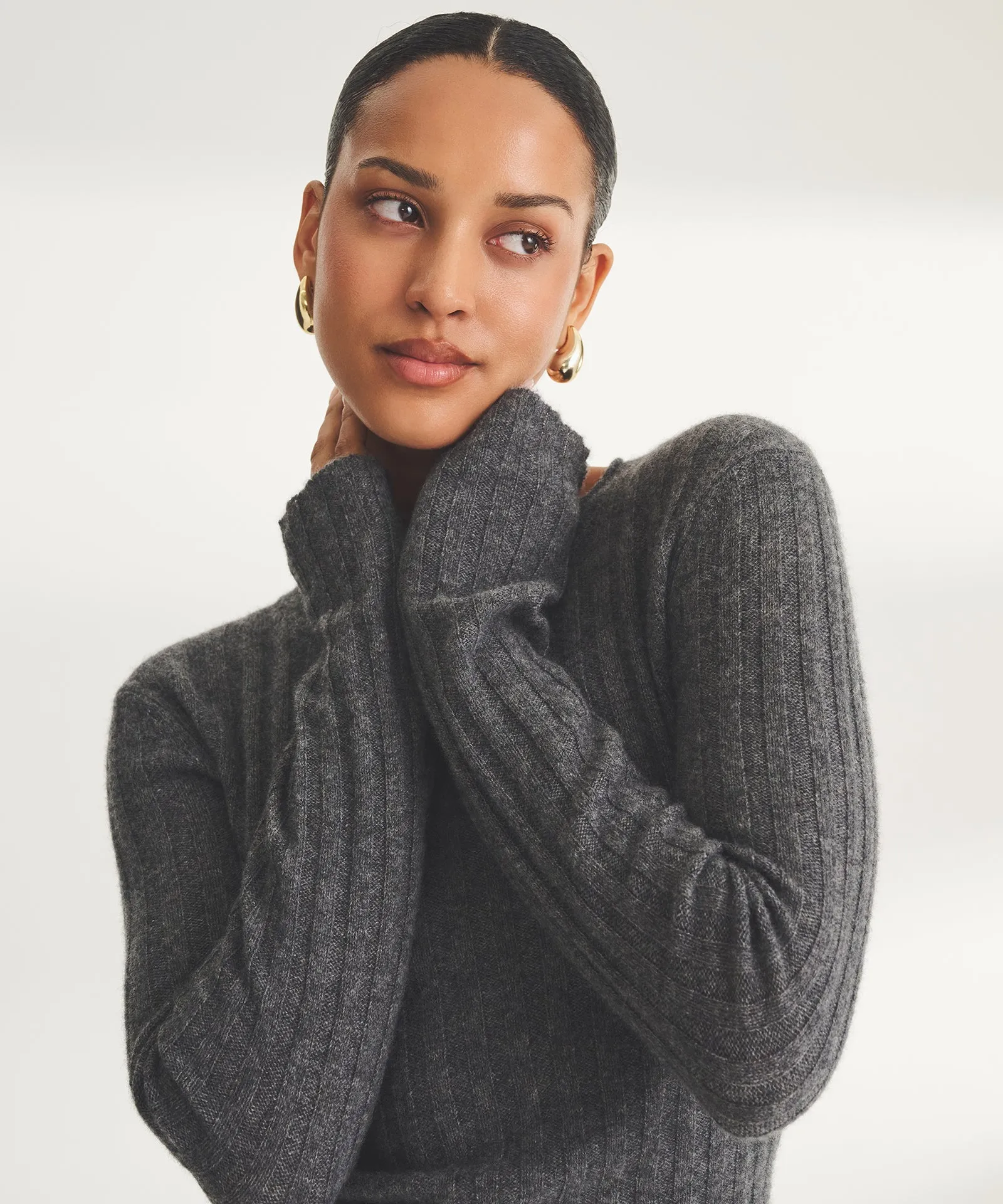 Cashmere Ribbed Sweater