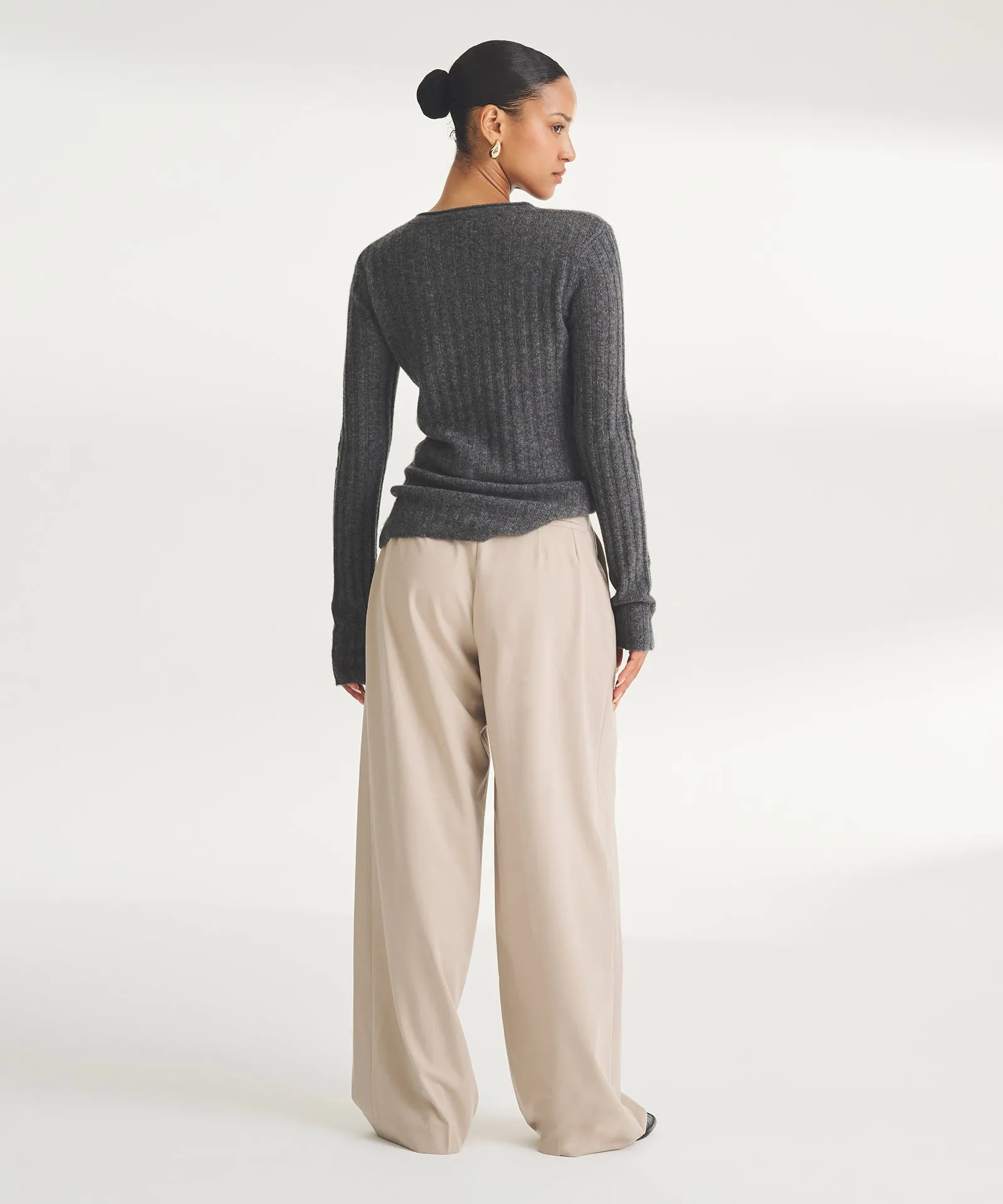 Cashmere Ribbed Sweater