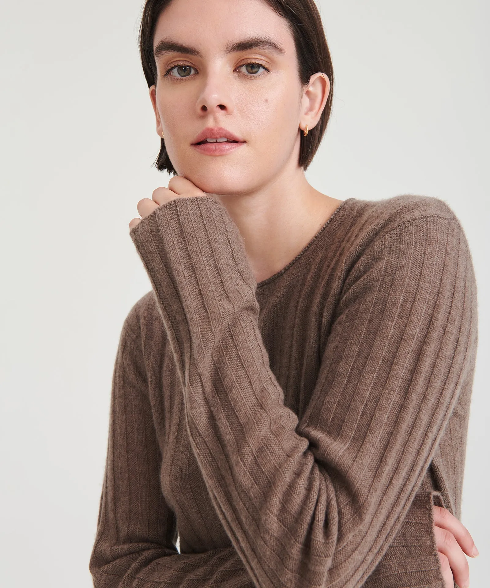 Cashmere Ribbed Sweater