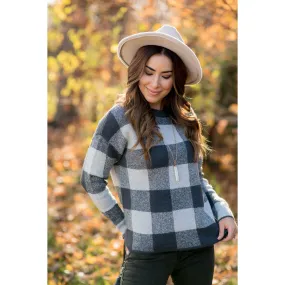 Checkered Buffalo Plaid Sweater