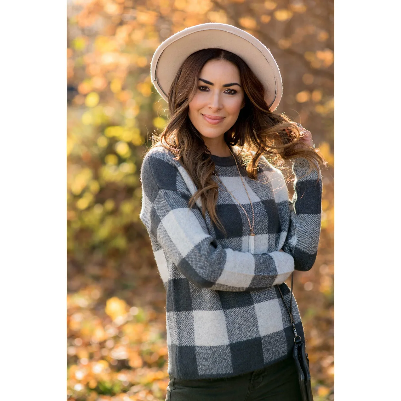 Checkered Buffalo Plaid Sweater