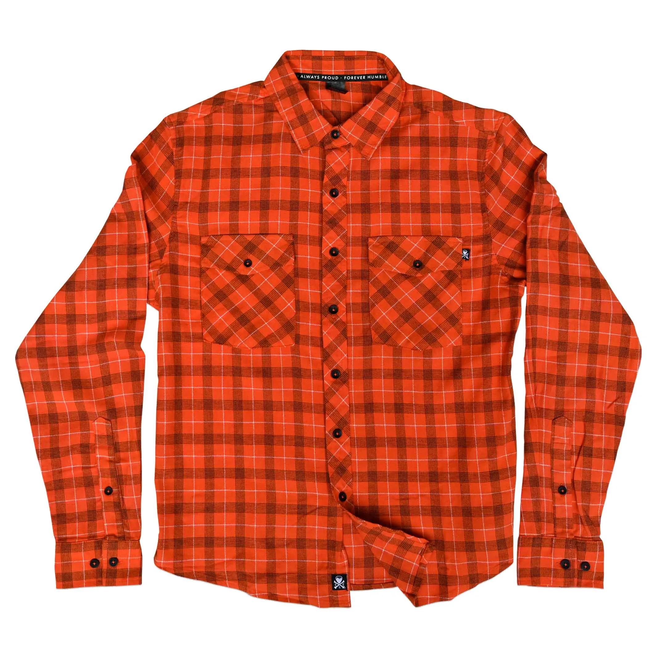 Cleveland Clothing Official Flannel - Brown/Orange