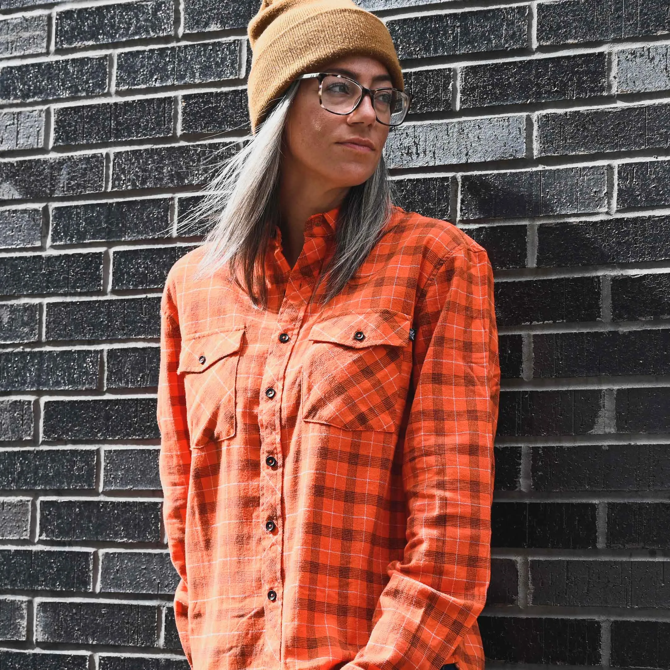 Cleveland Clothing Official Flannel - Brown/Orange