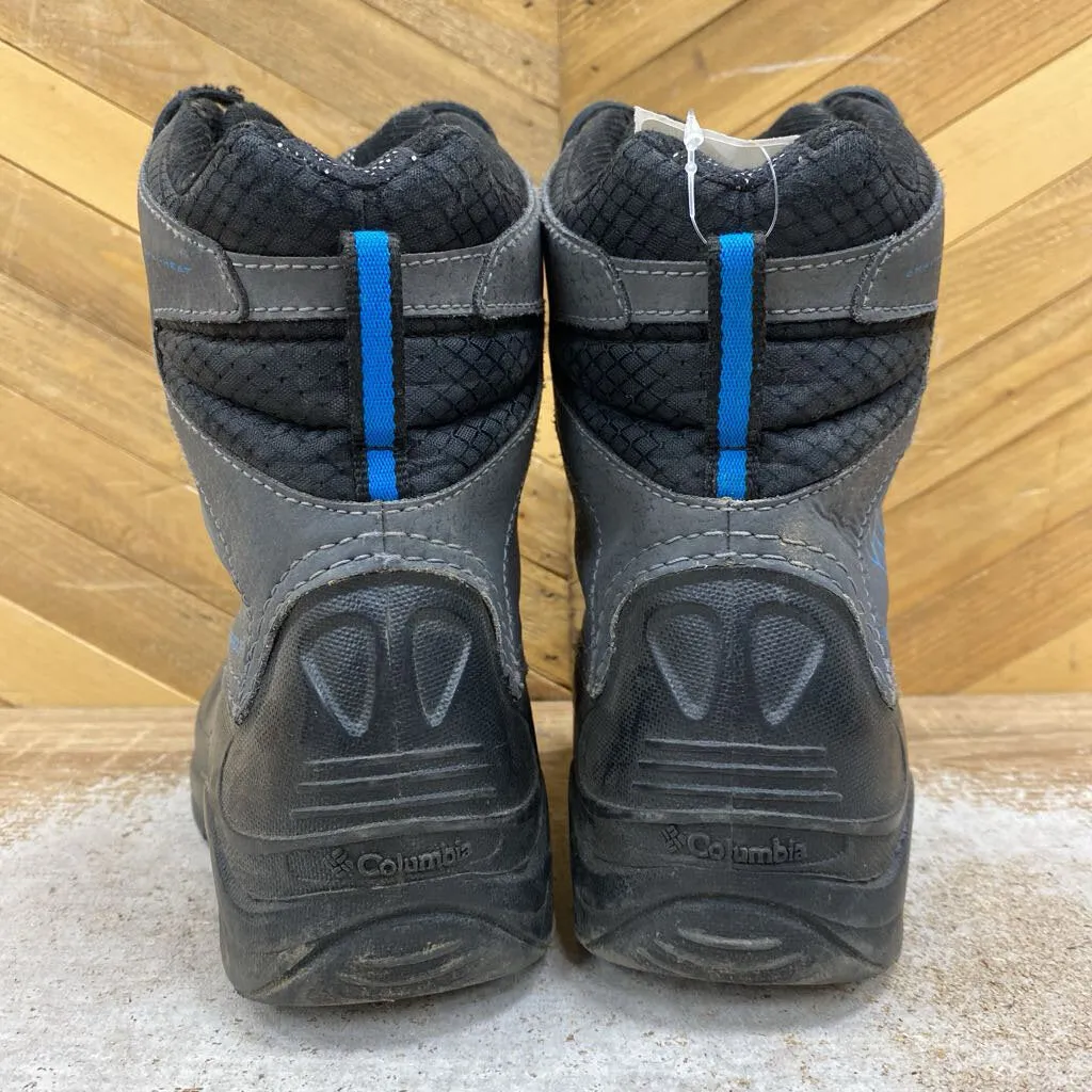 Columbia - Kid's Winter Boots - MSRP $110: Black/Grey/Blue-children-1Y