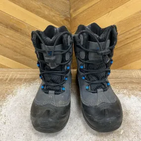 Columbia - Kid's Winter Boots - MSRP $110: Black/Grey/Blue-children-1Y