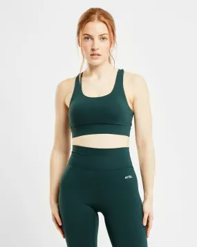 Core Sports Bra - Forest Green