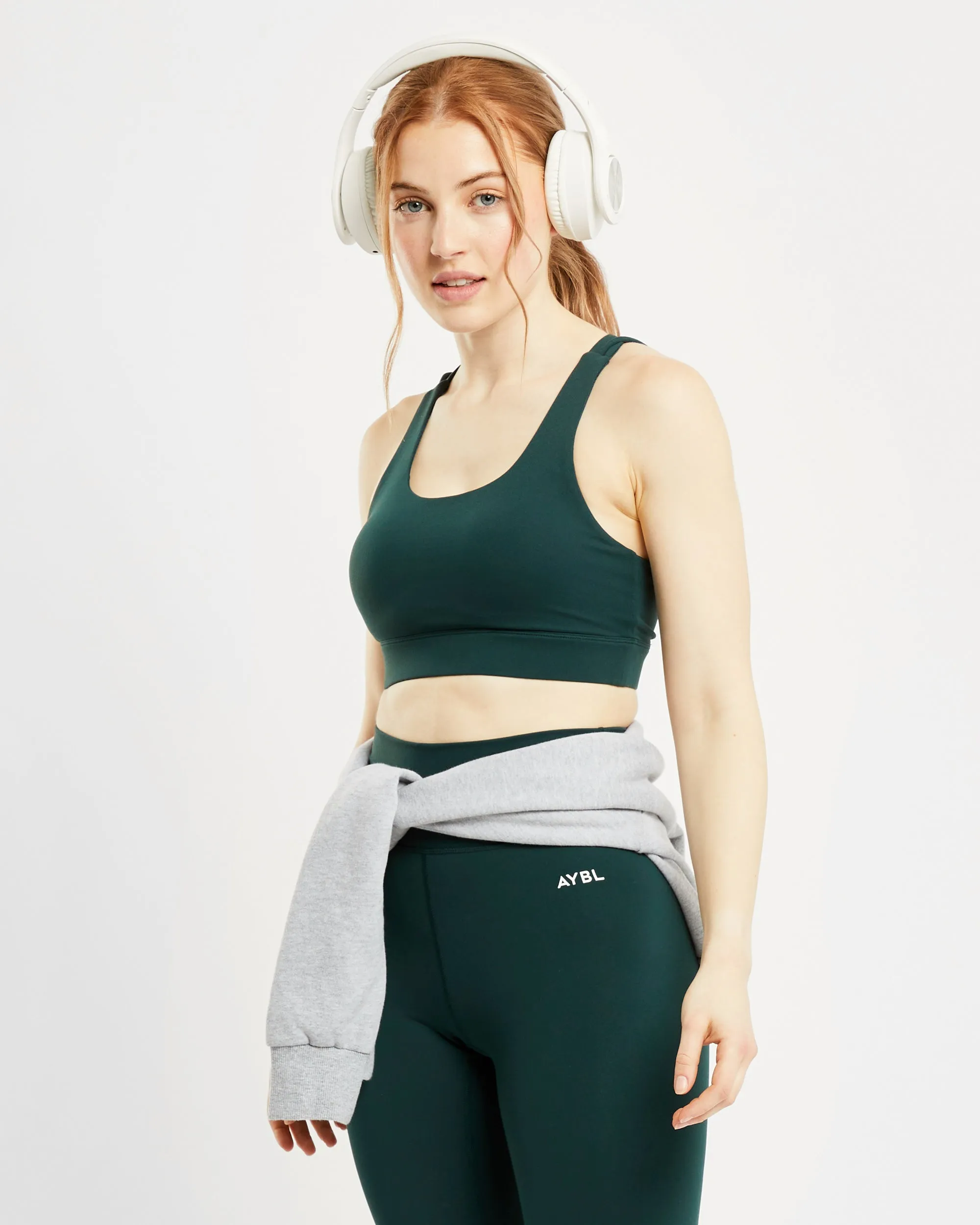 Core Sports Bra - Forest Green