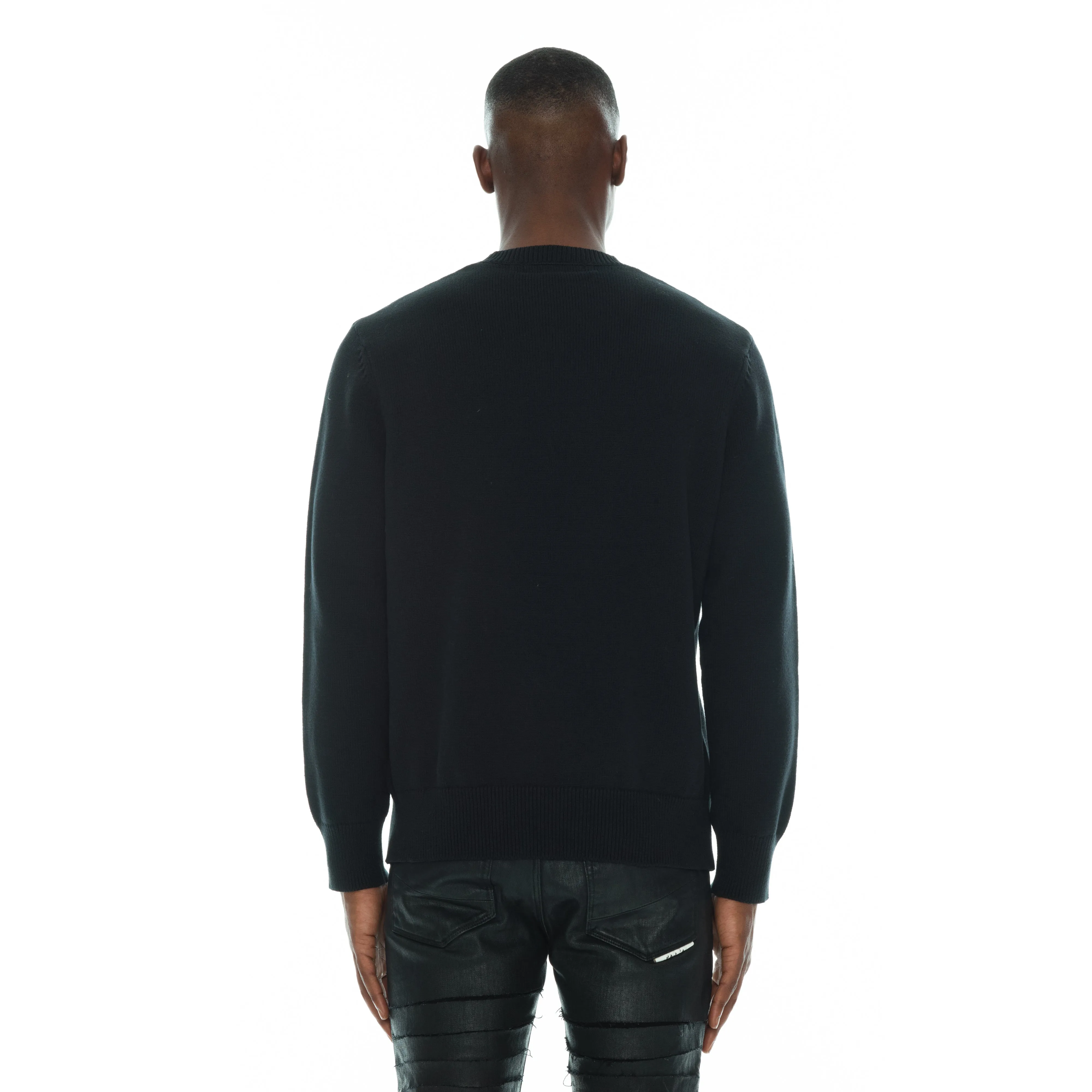 CREW SWEATER IN BLACK