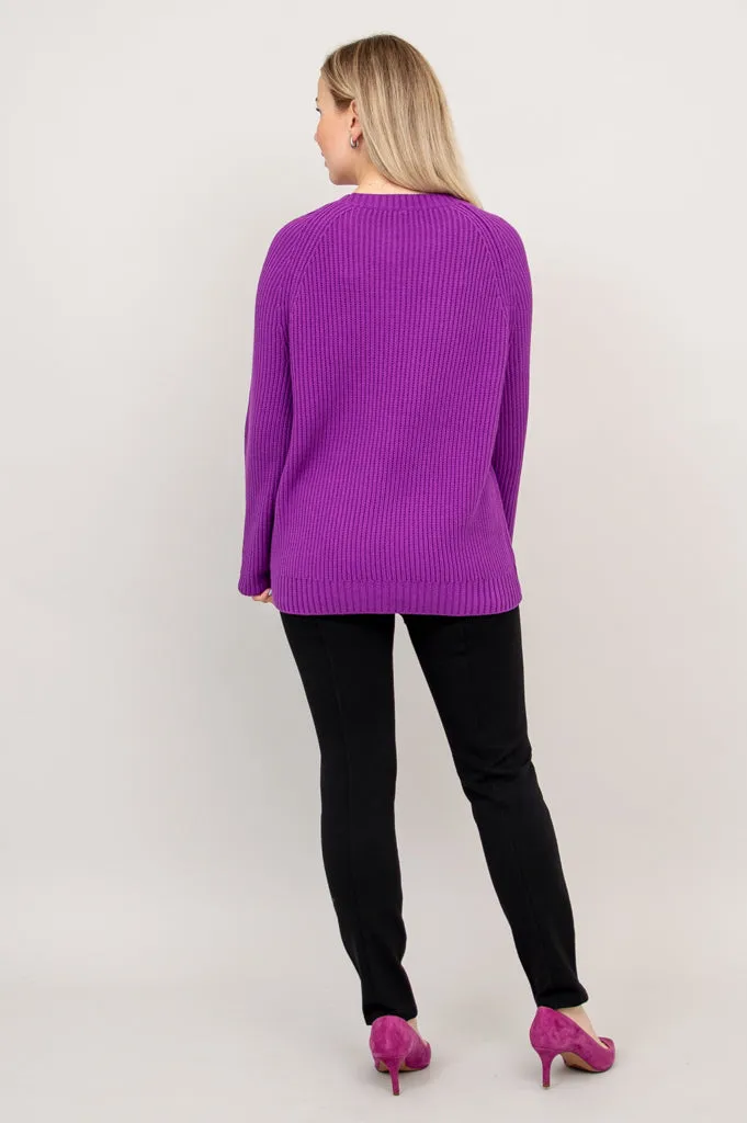 Davis Sweater, Purple