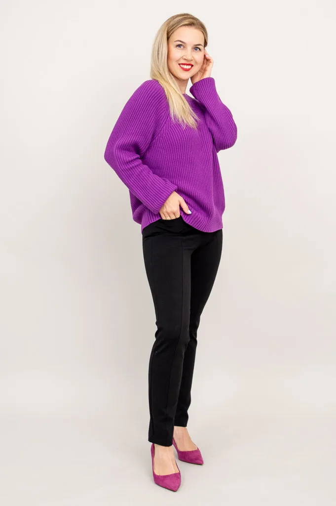 Davis Sweater, Purple