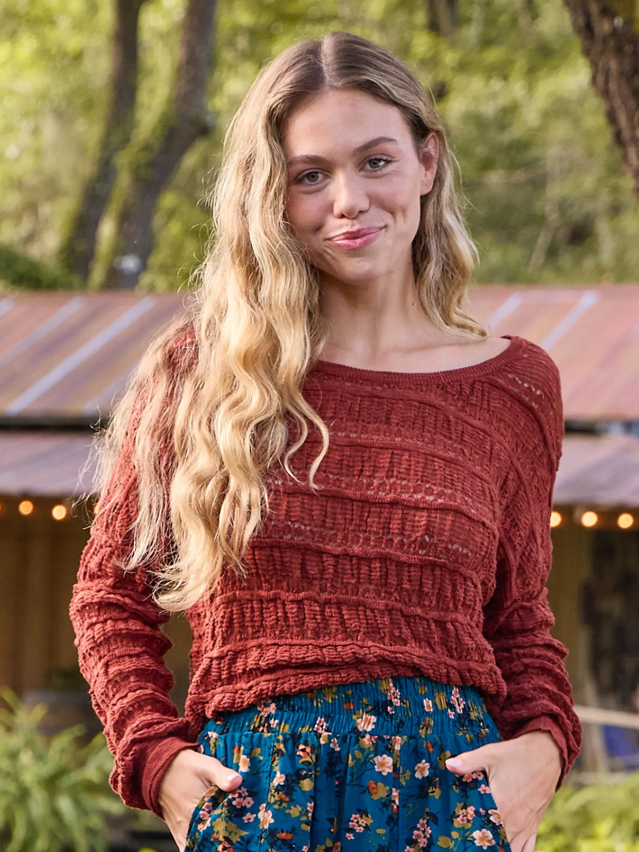 Cozy Womens Rust Layering Sweater