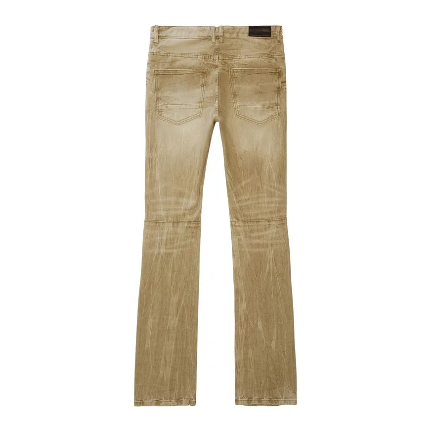 Essential Stacked Denim Jeans - Light Oak