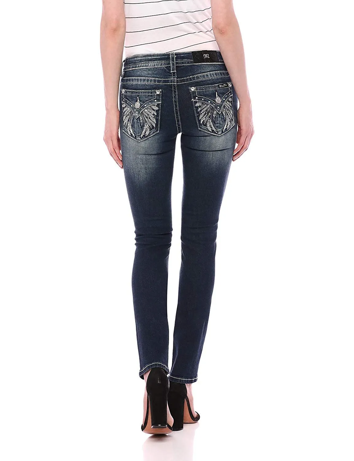 Flying High Embellished Straight Jeans