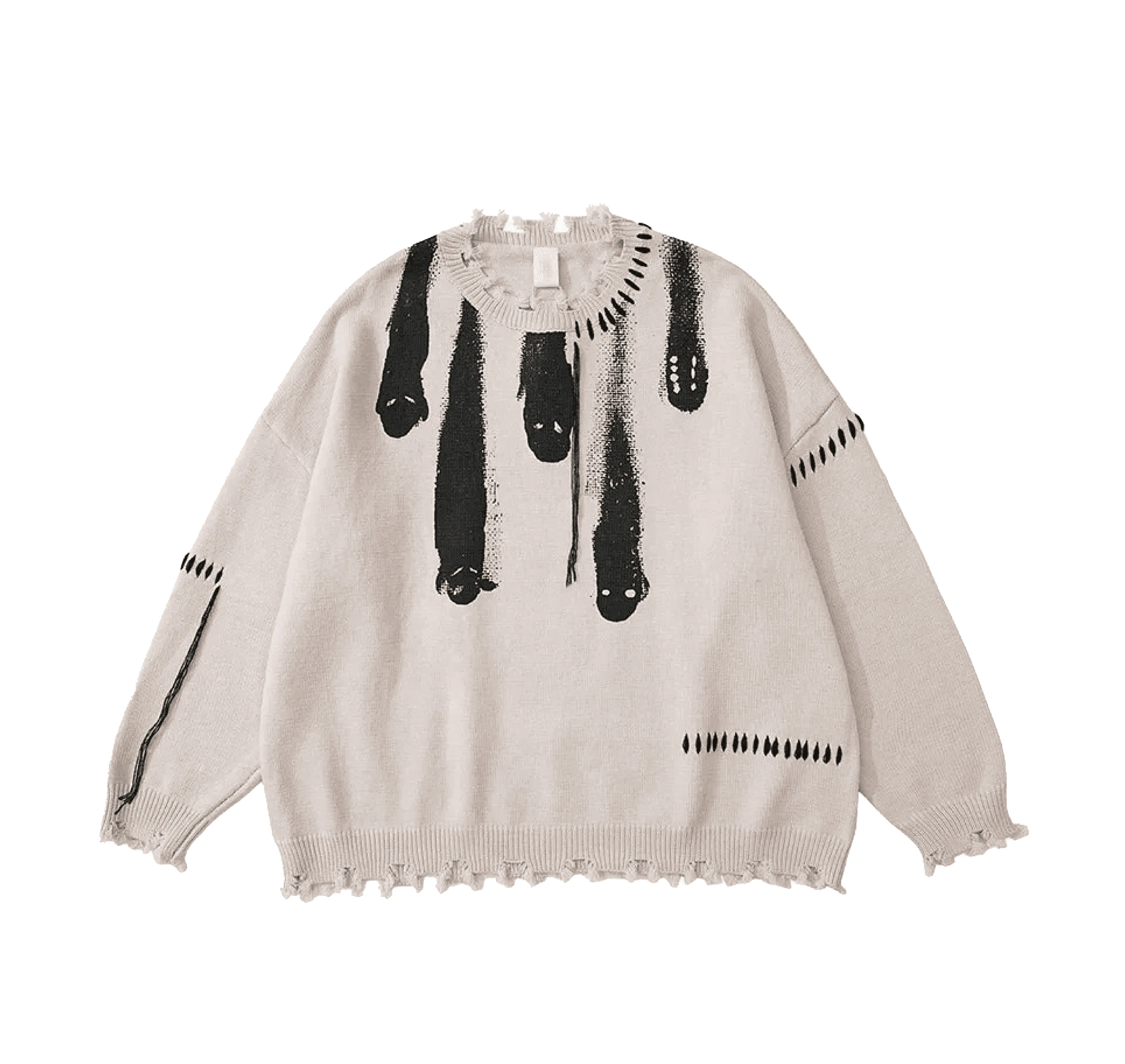 Ghost Graphic Knitted Sweater