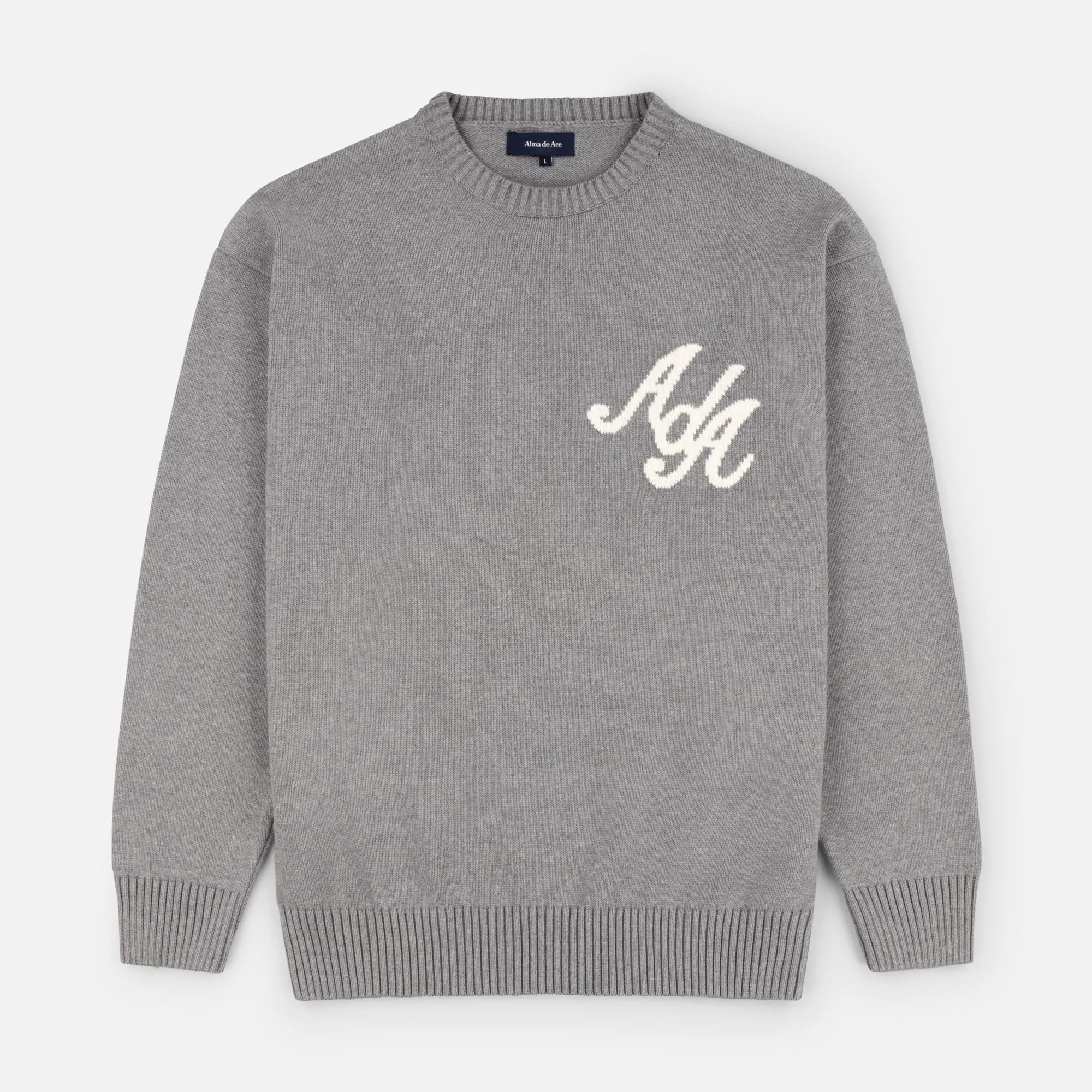 Grey AdA Knitted Crew