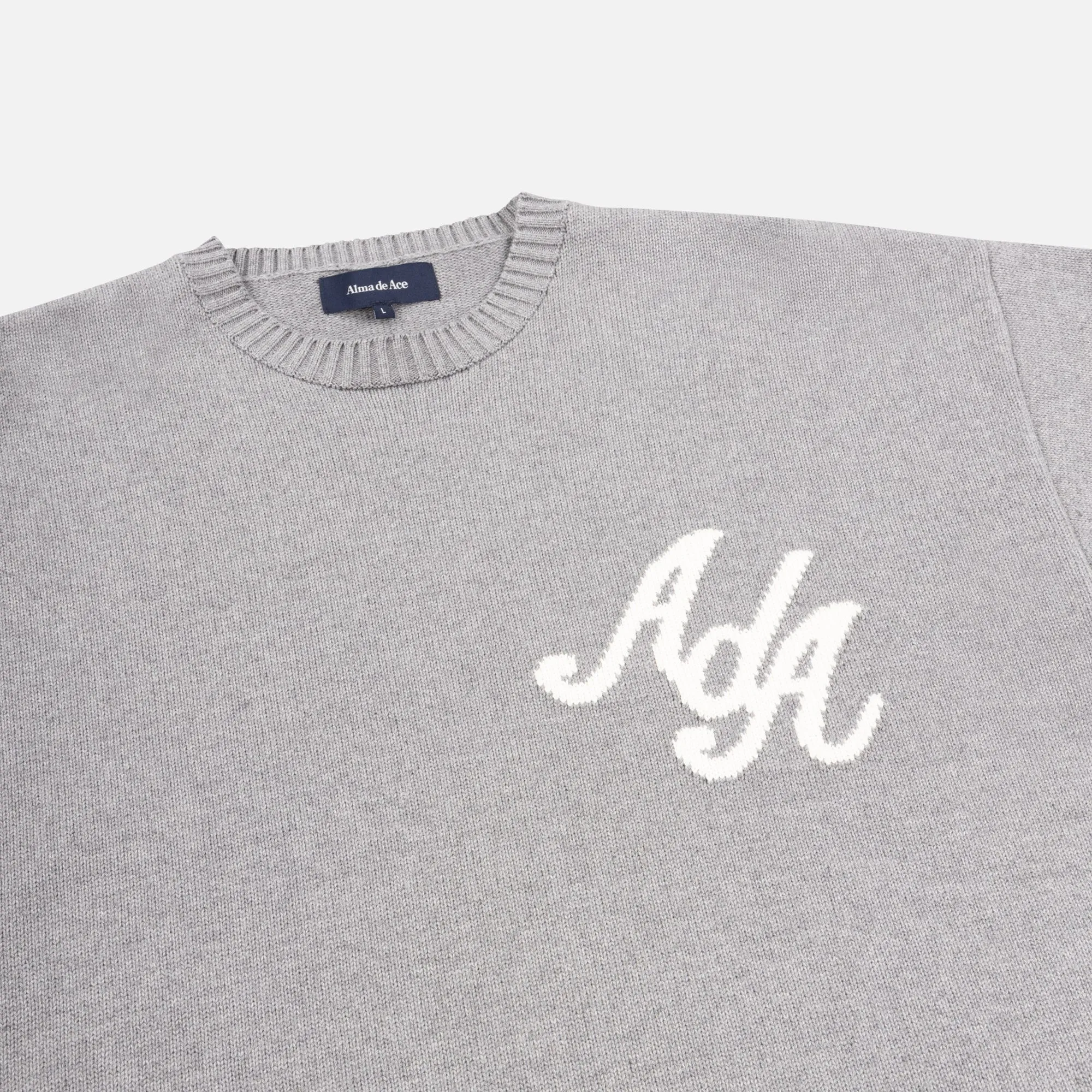 Grey AdA Knitted Crew