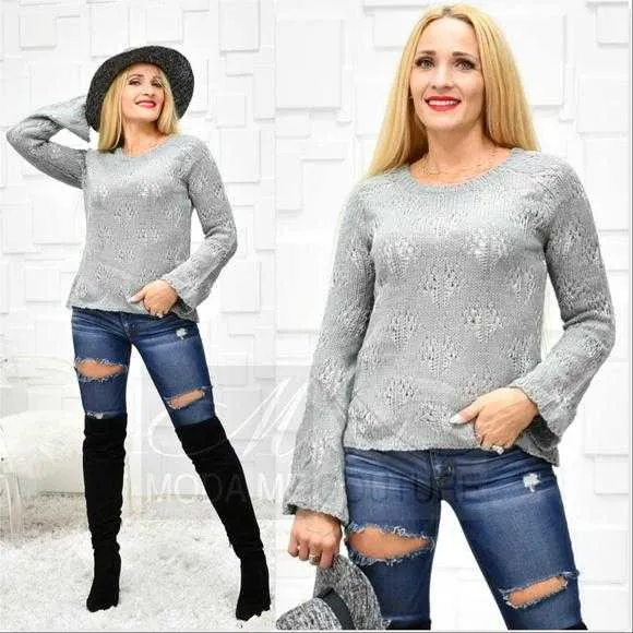 HEATHER Gray Sweater