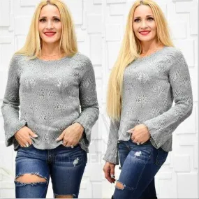 HEATHER Gray Sweater