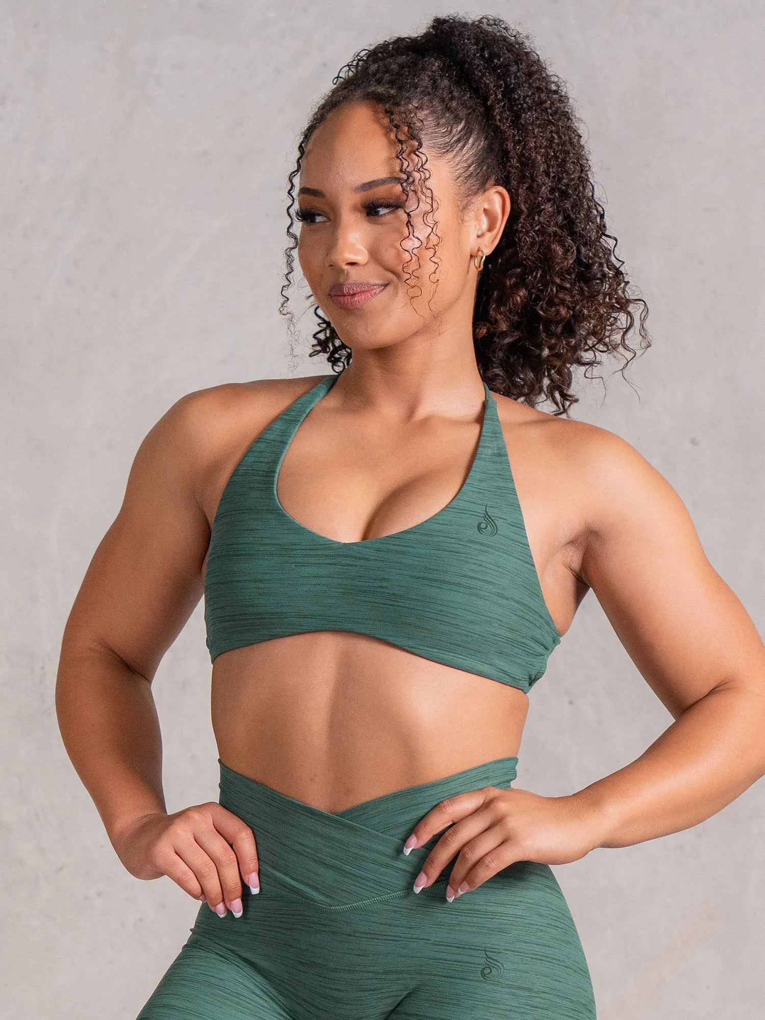 Icon Sports Crop - Fern Marl