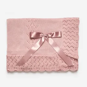 Juliana Blush Knitted Blanket