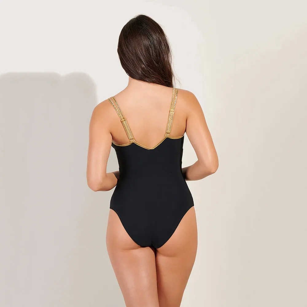 Laos V-Neck Sports Swimsuit